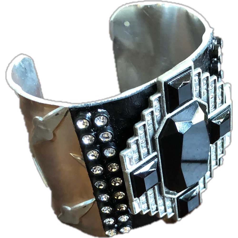 Beautiful metal and stone bracelet